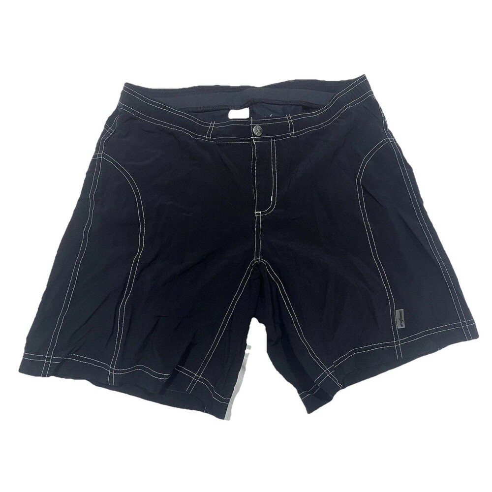 NWOT Shebeest Padded Sz L Black Mountain Biking Shorts No Drawstring Inseam 8 In